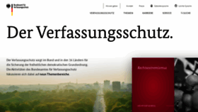 What Verfassungsschutz.de website looked like in 2021 (2 years ago)
