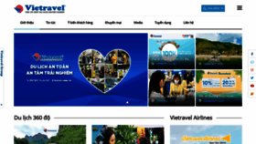 What Vietravel.com website looked like in 2021 (2 years ago)