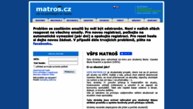 What Vsfs.matros.cz website looked like in 2021 (3 years ago)