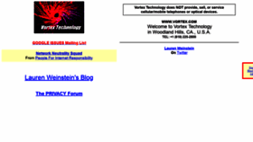 What Vortex.com website looked like in 2021 (2 years ago)