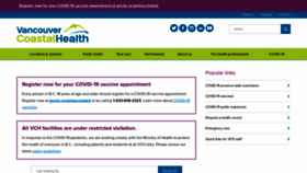 What Vch.ca website looked like in 2021 (2 years ago)