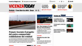 What Vicenzatoday.it website looked like in 2021 (4 years ago)