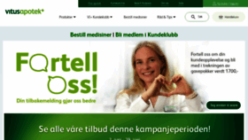 What Vitusapotek.no website looked like in 2021 (4 years ago)