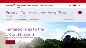 What Virgin-atlantic.com website looked like in 2021 (2 years ago)