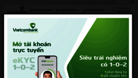 What Vietcombank.com.vn website looked like in 2021 (2 years ago)