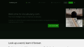 What Vocabulary.com website looked like in 2021 (2 years ago)