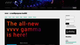 What Vvvv.org website looked like in 2021 (2 years ago)