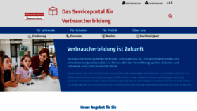 What Verbraucherbildung.de website looked like in 2021 (2 years ago)