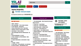 What Vol.az website looked like in 2021 (2 years ago)