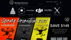What Vertigodrones.com website looked like in 2021 (2 years ago)