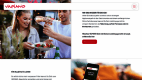 What Vapiano.de website looked like in 2021 (2 years ago)
