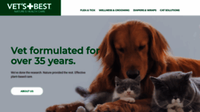 What Vetsbest.com website looked like in 2021 (2 years ago)