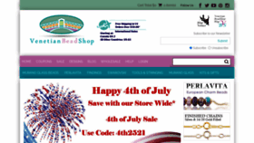 What Venetianbeadshop.com website looked like in 2021 (2 years ago)