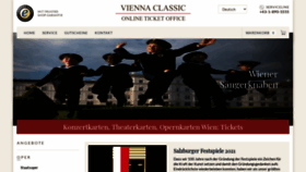 What Viennaclassic.com website looked like in 2021 (2 years ago)