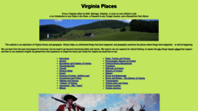 What Virginiaplaces.org website looked like in 2021 (2 years ago)