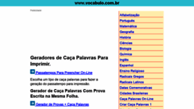 What Vocabulo.com.br website looked like in 2021 (2 years ago)
