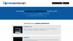 What Vladmodels.forumotion.net website looked like in 2021 (2 years ago)