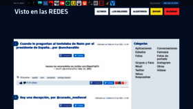 What Vistoenlasredes.com website looked like in 2021 (2 years ago)