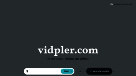 What Vidpler.com website looked like in 2021 (2 years ago)