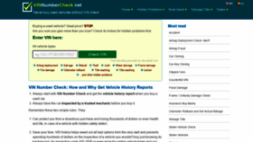 What Vinnumbercheck.net website looked like in 2021 (2 years ago)