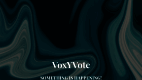 What Voxyvote.com website looked like in 2021 (2 years ago)