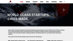 What Venturelab.ch website looked like in 2021 (2 years ago)