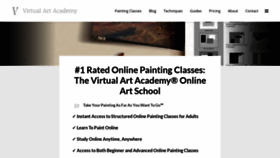 What Virtualartacademy.com website looked like in 2021 (2 years ago)