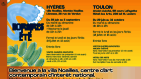 What Villanoailles-hyeres.com website looked like in 2021 (2 years ago)