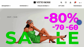What Vittorossi.ua website looked like in 2021 (2 years ago)