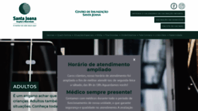 What Vacinasantajoana.com.br website looked like in 2021 (2 years ago)