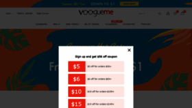 What Voogueme.com website looked like in 2021 (2 years ago)