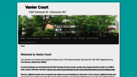 What Vaniercourt.ca website looked like in 2021 (2 years ago)