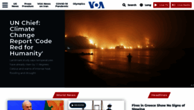 What Voanews.eu website looked like in 2021 (2 years ago)