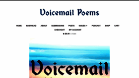 What Voicemailpoems.org website looked like in 2021 (2 years ago)