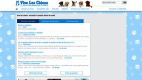 What Viveleschiens.com website looked like in 2021 (2 years ago)