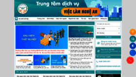 What Vieclamnghean.vn website looked like in 2021 (2 years ago)