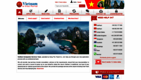 What Vietnamvisacorp.com website looked like in 2021 (2 years ago)