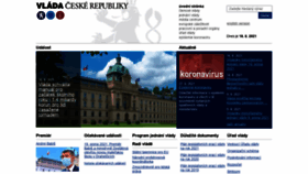 What Vlada.cz website looked like in 2021 (2 years ago)