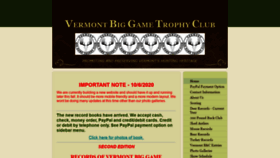What Vermontbiggametrophyclub.com website looked like in 2021 (2 years ago)