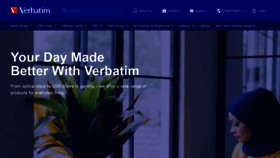 What Verbatim.com website looked like in 2021 (2 years ago)