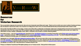 What Victorianresearch.org website looked like in 2021 (2 years ago)