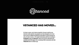 What Vstanced.com website looked like in 2021 (2 years ago)