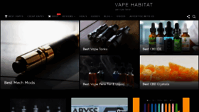 What Vapehabitat.com website looked like in 2021 (2 years ago)