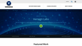 What Verisignlabs.com website looked like in 2021 (2 years ago)