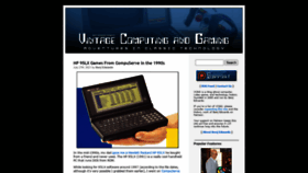 What Vintagecomputing.com website looked like in 2021 (2 years ago)