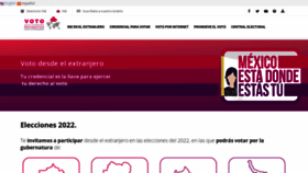 What Votoextranjero.mx website looked like in 2021 (2 years ago)