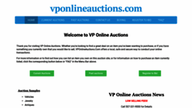 What Vponlineauctions.com website looked like in 2021 (2 years ago)