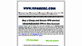 What Vpnhere.com website looked like in 2021 (2 years ago)