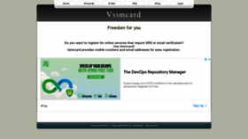 What Vsimcard.com website looked like in 2021 (2 years ago)