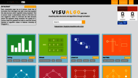 What Visualgo.net website looked like in 2021 (2 years ago)